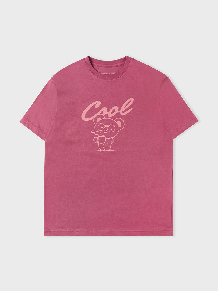 [APPAREL][BTS] BT21 KOYA BASIC SHORT SLEEVE T-SHIRT WHITE