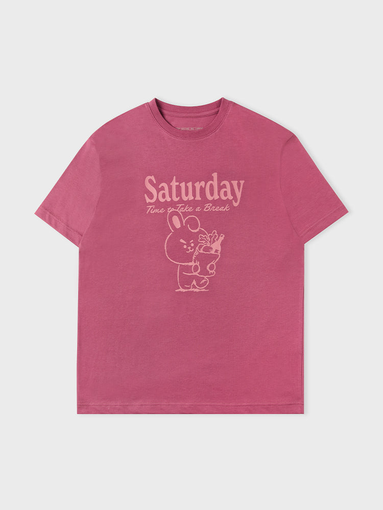 [APPAREL][BTS] BT21 COOKY BASIC SHORT SLEEVE T-SHIRT WHITE