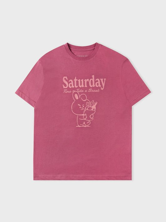[APPAREL][BTS] BT21 COOKY BASIC SHORT SLEEVE T-SHIRT WHITE