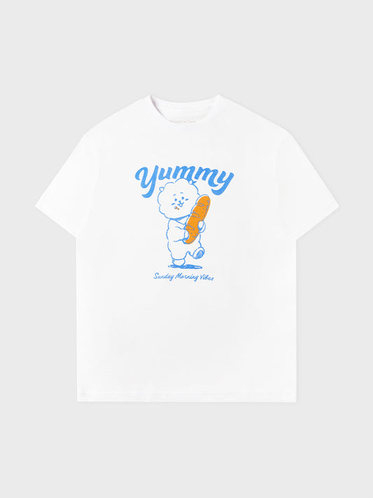 [APPAREL][BTS] BT21 RJ BASIC SHORT SLEEVE T-SHIRT WHITE
