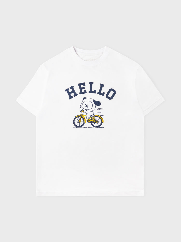 [APPAREL][BTS] BT21 CHIMMY BASIC SHORT SLEEVE T-SHIRT WHITE