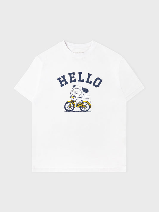[APPAREL][BTS] BT21 CHIMMY BASIC SHORT SLEEVE T-SHIRT WHITE