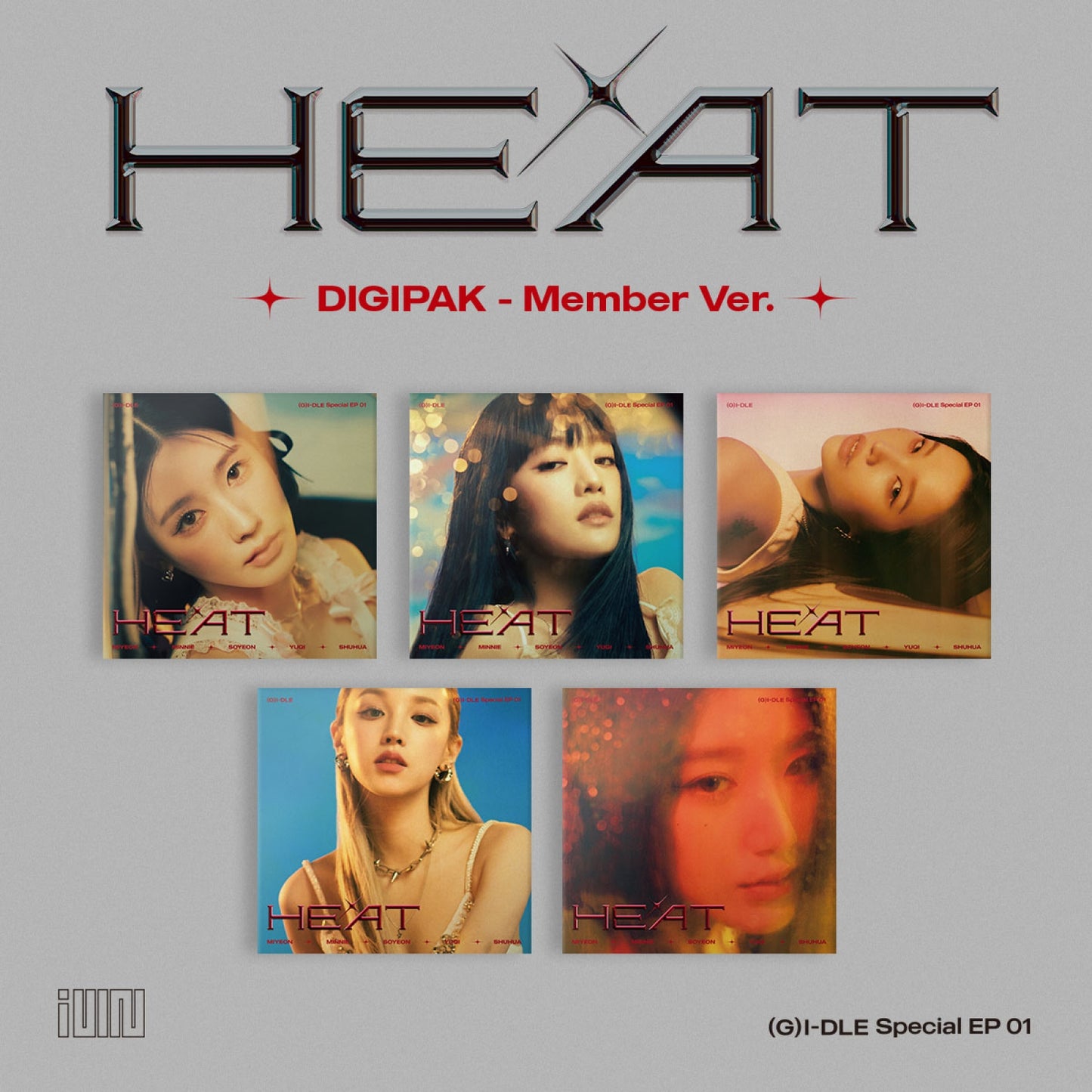 (G)I-DLE Special Album - HEAT (Digipack - Member Ver.) [RANDOM]