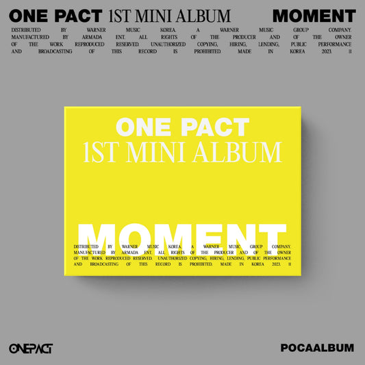 [ONEPACT] 1st Mini Album - MOMENT (Poca Ver.)
