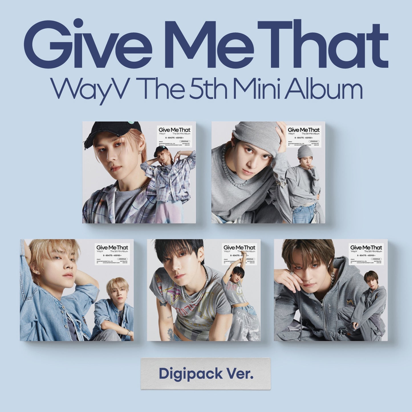 [WayV] (NCT) 5th Mini Album - Give Me That (Digipack Ver.) [RANDOM]