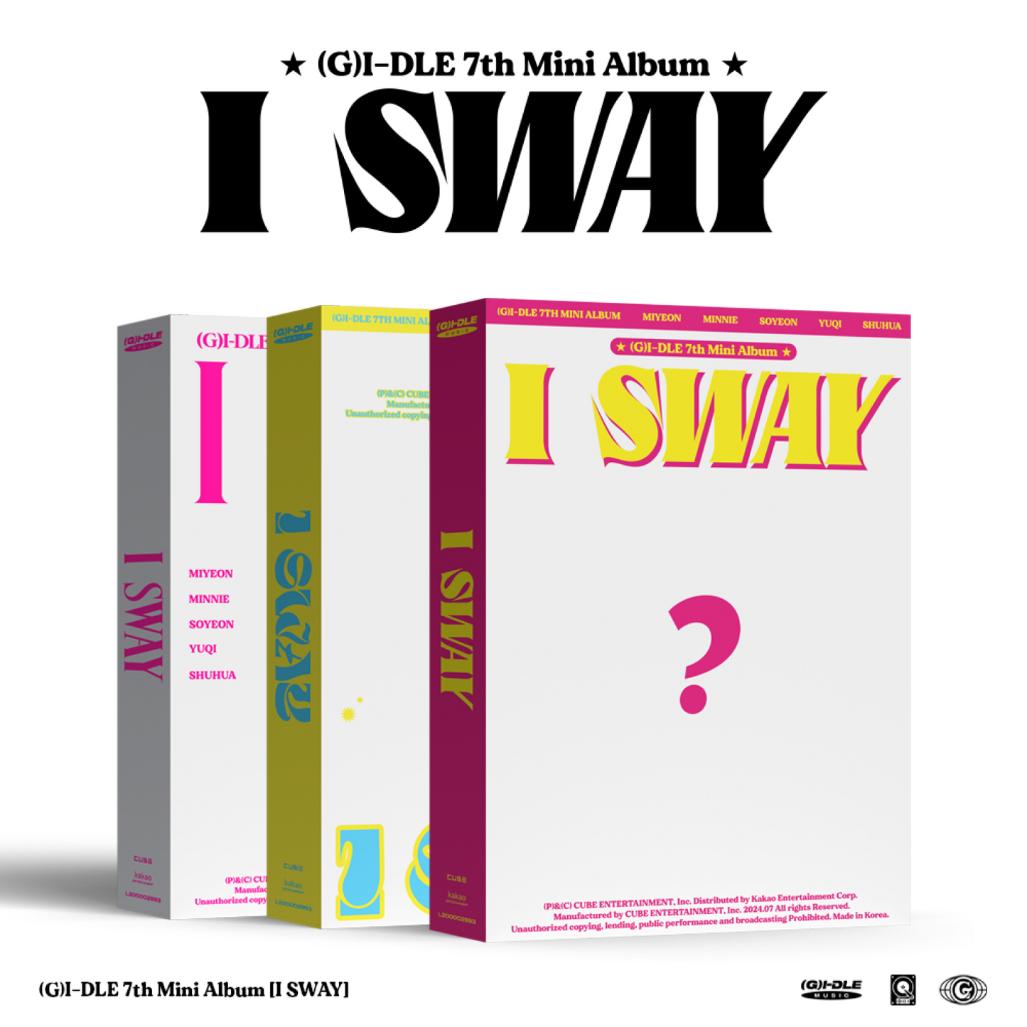 (G)I-DLE 7th Mini Album - I SWAY [RANDOM]