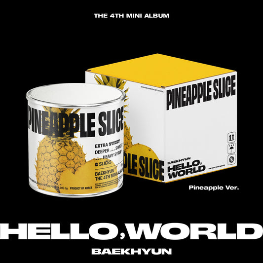 [BAEKHYUN] (EXO) 4th Mini Album - Hello, World (Pineapple Ver.)