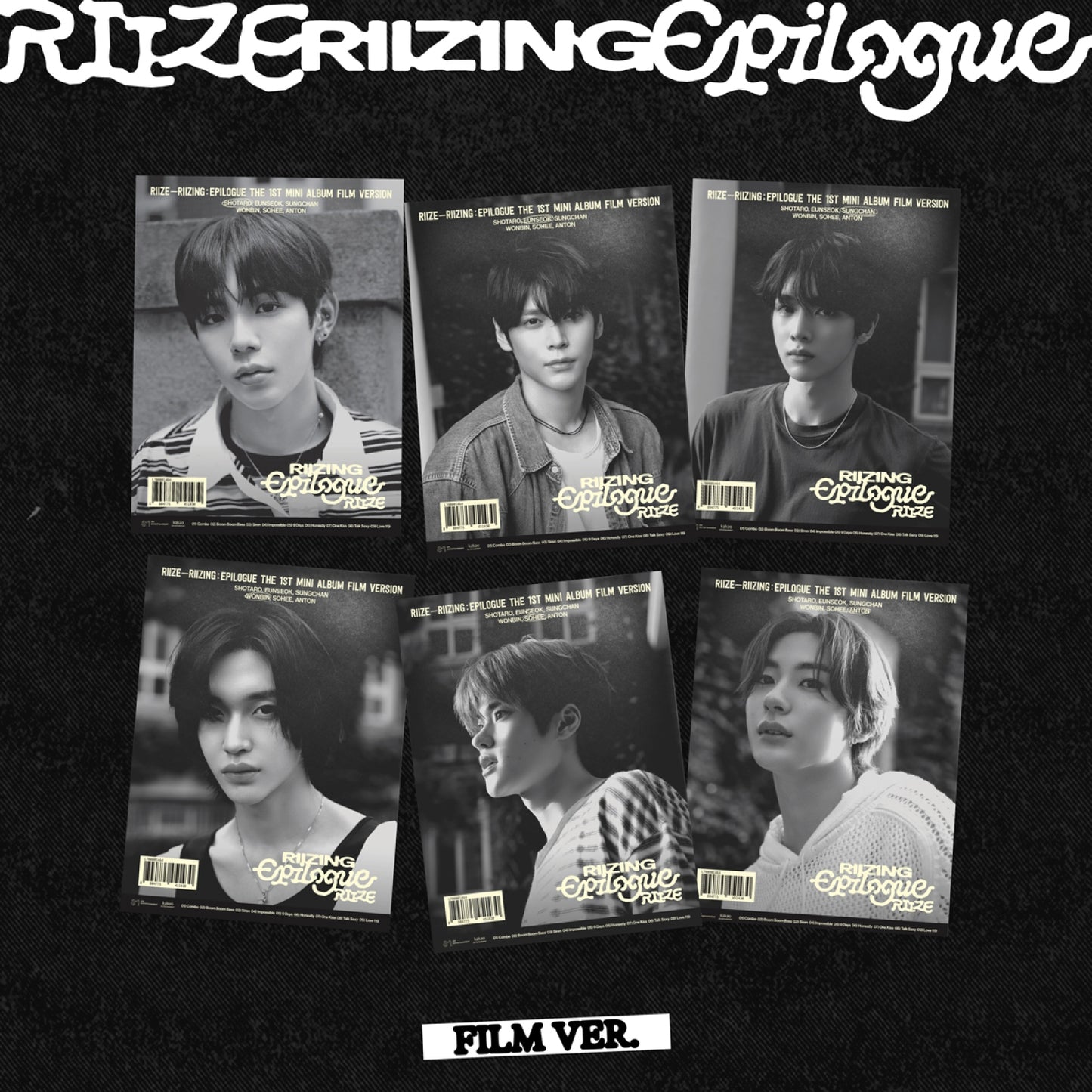 [RIIZE] 1st Mini Album - RIIZING : Epilogue (FILM Ver.) [RANDOM]