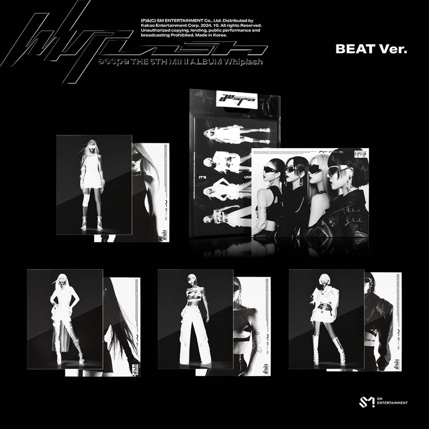 [aespa] 5th Mini Album - Whiplash (BEAT Ver.) [RANDOM]