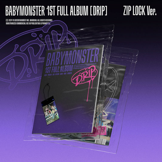 [BABYMONSTER] 1st Full Album - DRIP (ZIP LOCK Ver.)