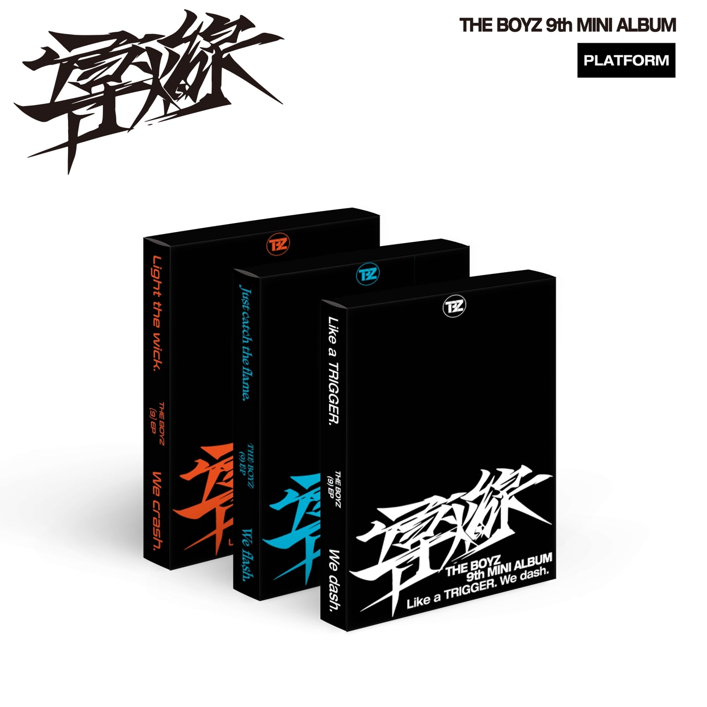 [THE BOYZ] 9th Mini Album - [TRIGGER/導火線 (도화선)] (Platform ver.) [RANDOM]