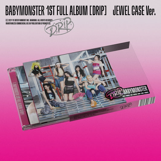 [BABYMONSTER] 1st Full Album - DRIP (JEWEL CASE Ver.)