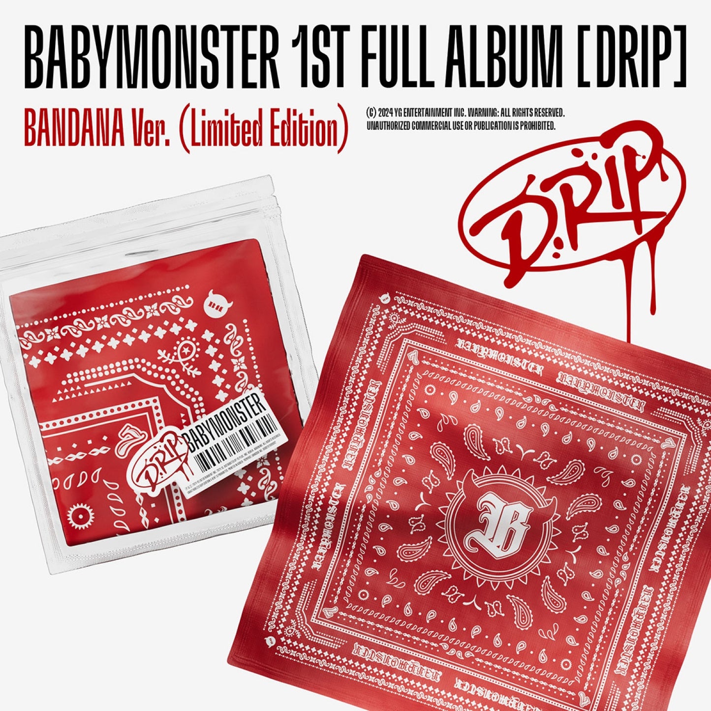 [BABYMONSTER] 1st Full Album - DRIP (BANDANA Ver.) [Limited Edition]