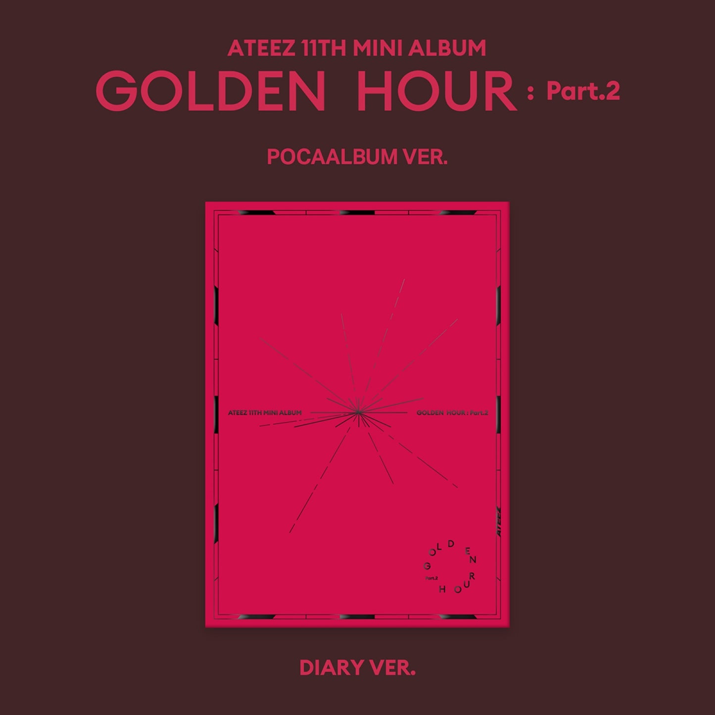 [ATEEZ] 11th Mini Album - GOLDEN HOUR : Part.2 (POCA Ver.)