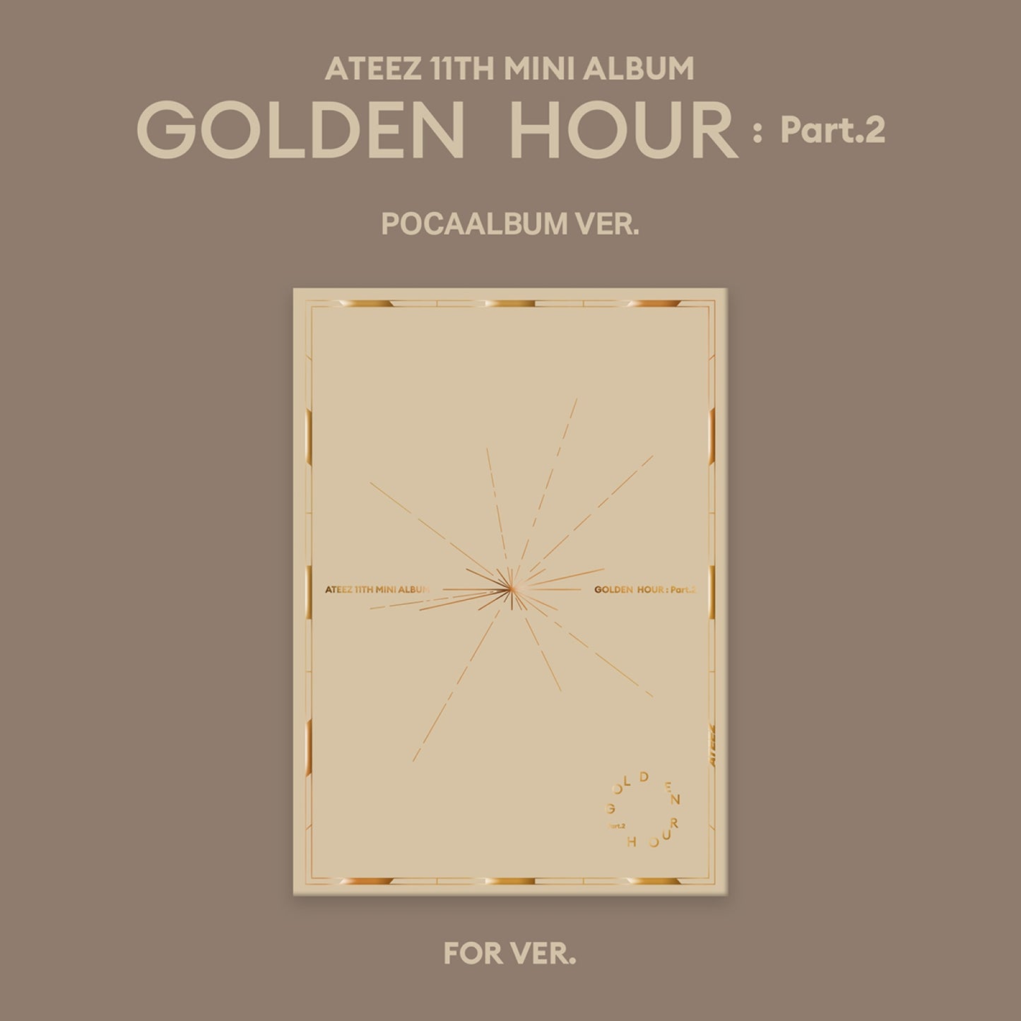 [ATEEZ] 11th Mini Album - GOLDEN HOUR : Part.2 (POCA Ver.)