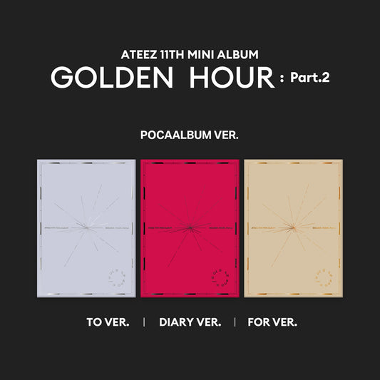 [ATEEZ] 11th Mini Album - GOLDEN HOUR : Part.2 (POCA Ver.) [SET]