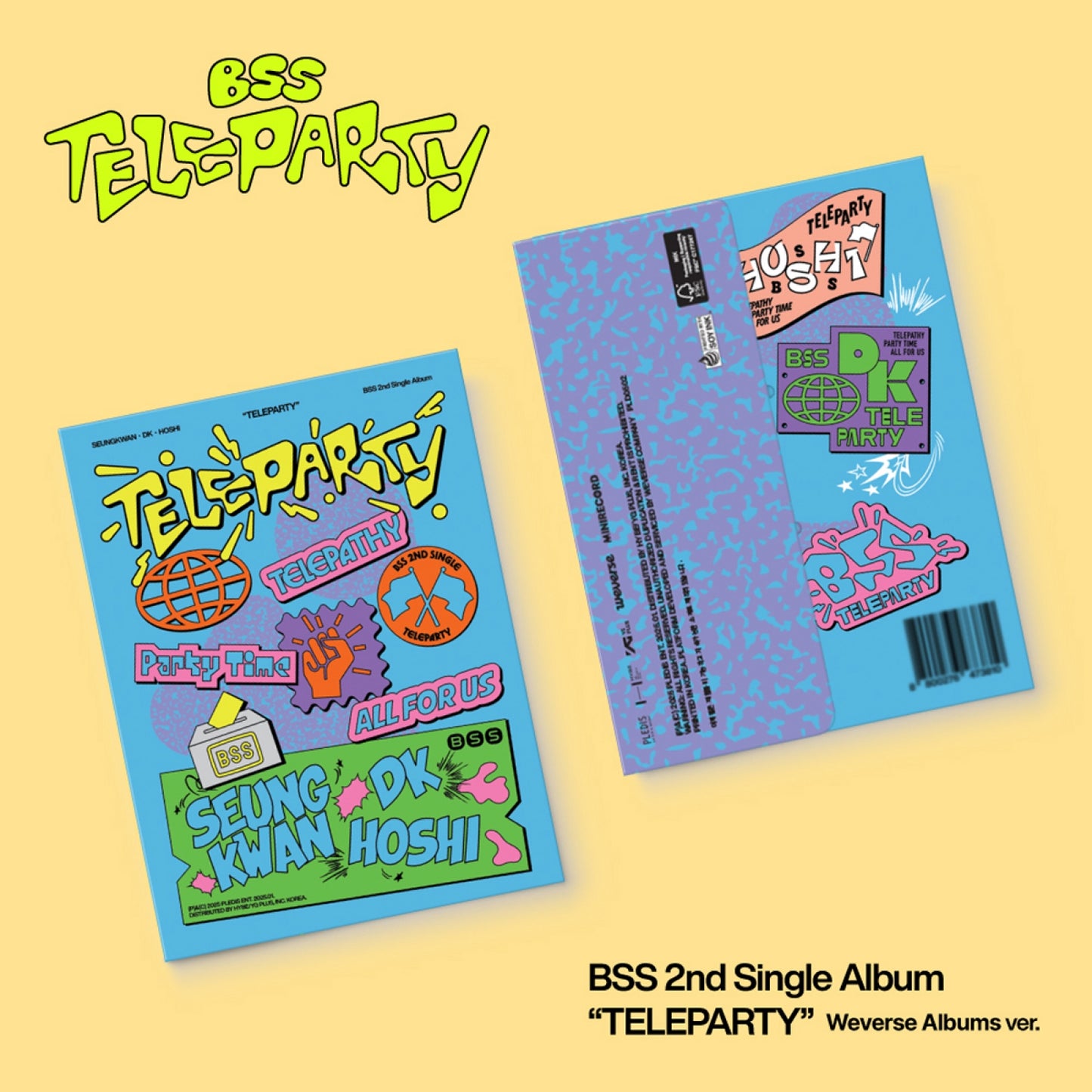 [BSS] (SEVENTEEN) 2nd Single Album - TELEPARTY (Weverse Ver.) [RANDOM]