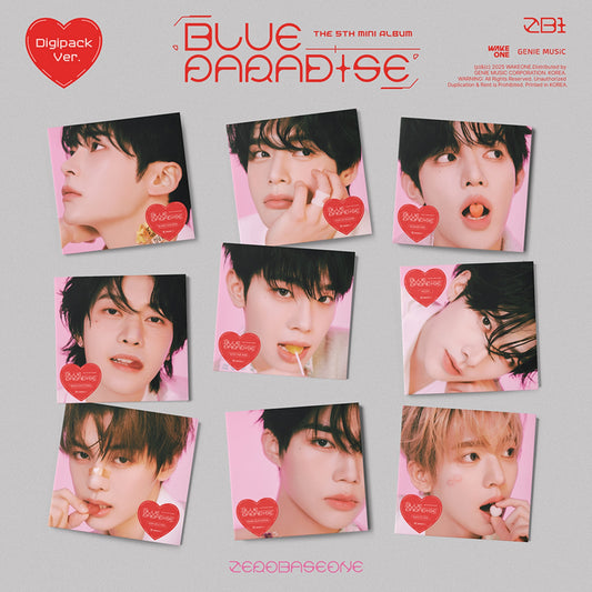 [ZEROBASEONE] 5th Mini Album - BLUE PARADISE (Digipack Ver.) [RANDOM]