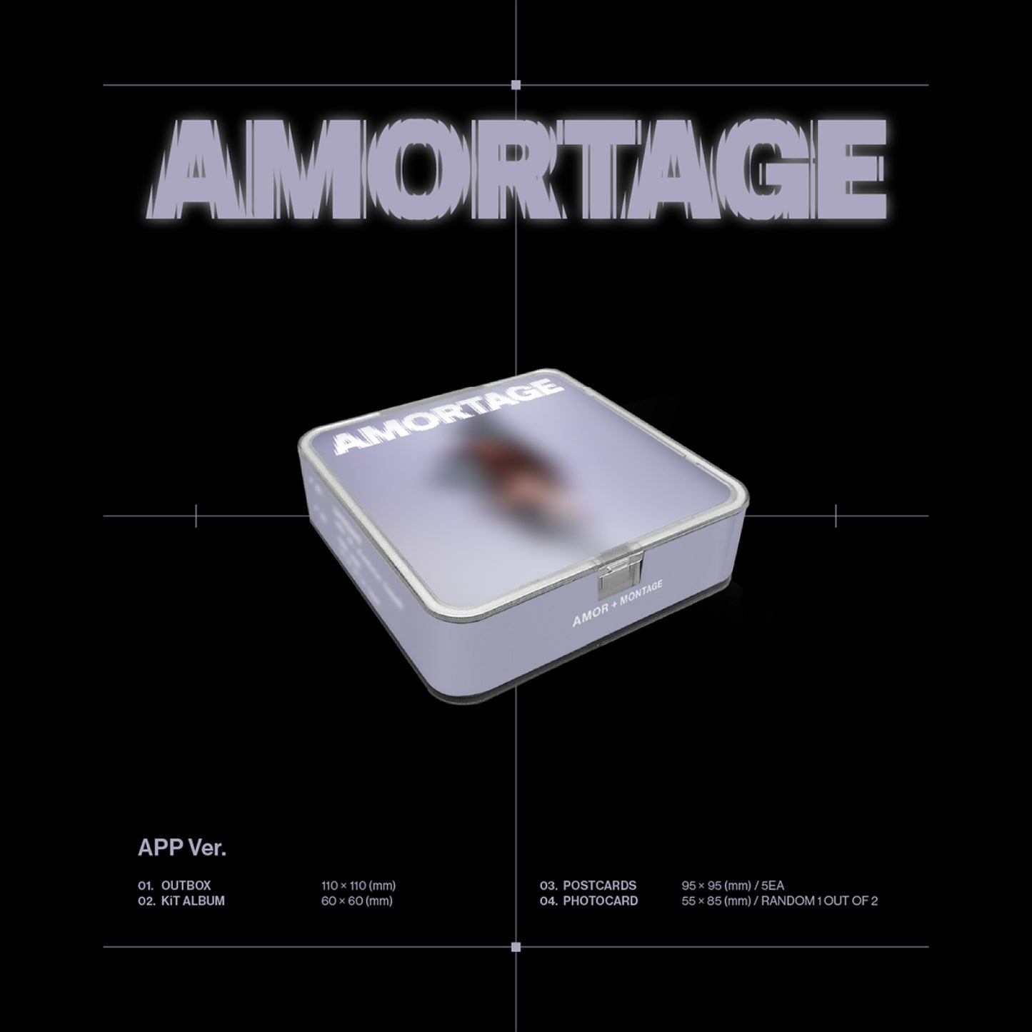 [JISOO] (BLACKPINK) Mini Album - AMORTAGE (APP Ver.)