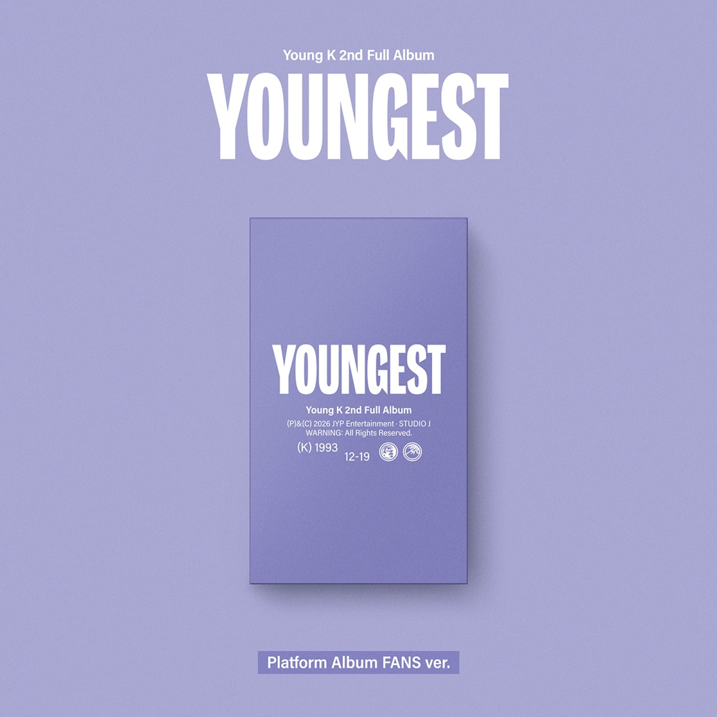 [Young K] (DAY6) 2nd Full Album - YOUNGEST (Platform Album FANS Ver.)