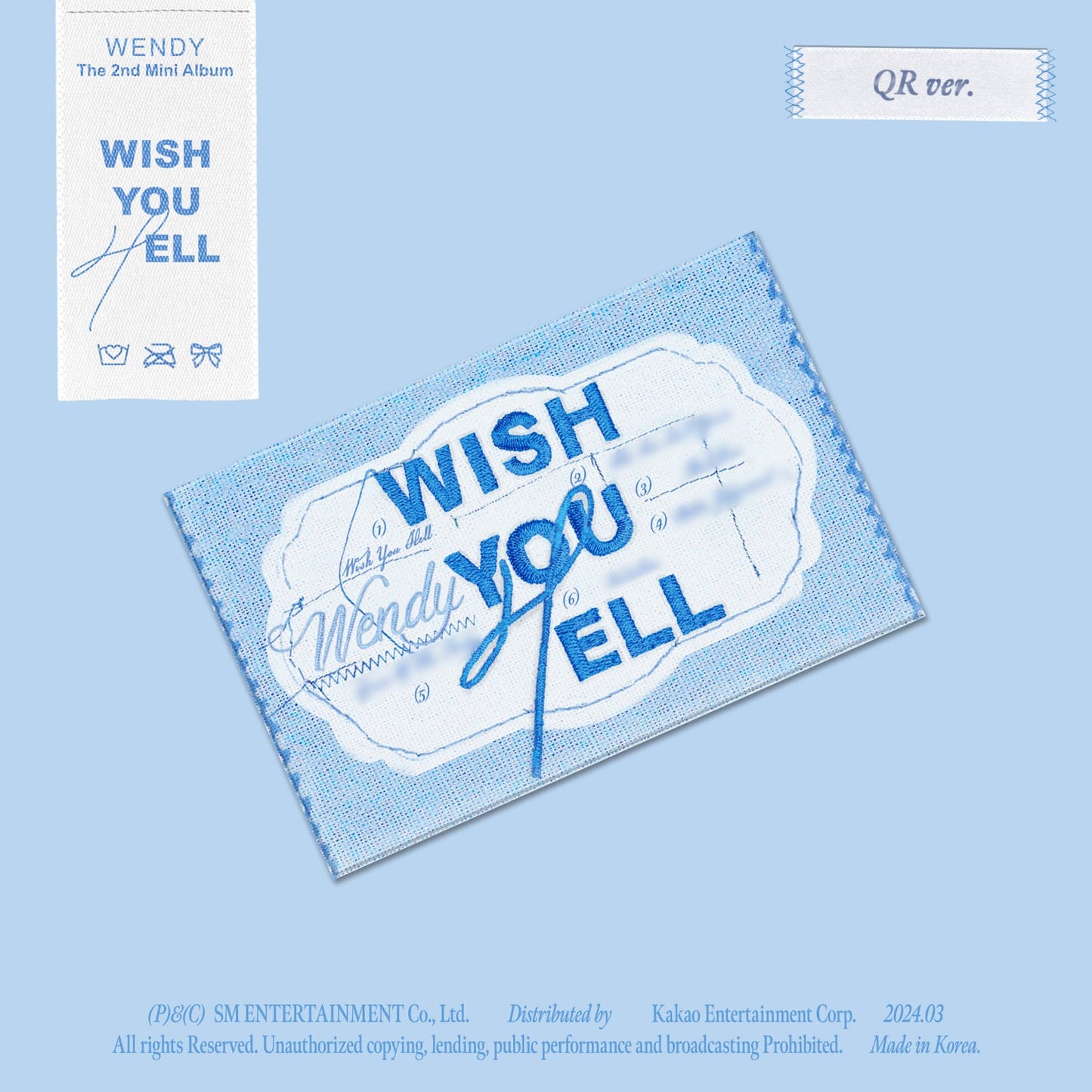 [WENDY] (Red Velvet) 2nd Mini Album - Wish You Hell (QR Ver.)