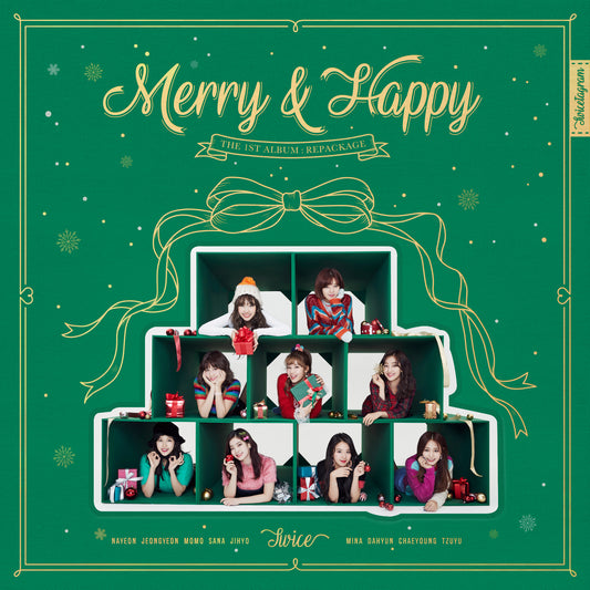 [TWICE] 1st Album Repackage - Merry & Happy [RANDOM]