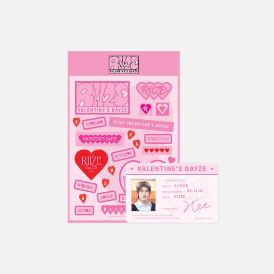 [POCA][RIIZE] REMOVABLE STICKER + ID CARD SET [RANDOM]