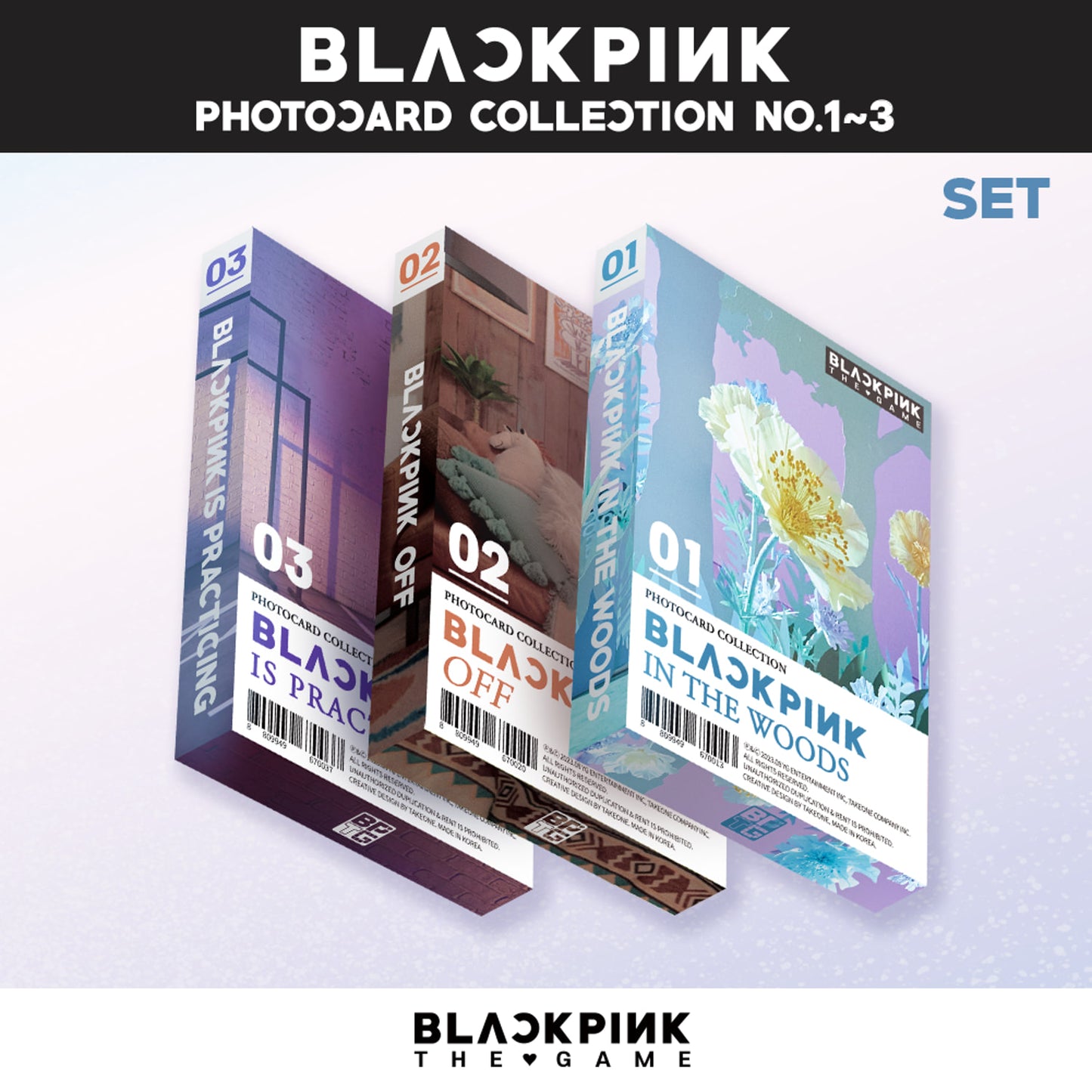 [BLACKPINK] - THE GAME PHOTOCARD COLLECTION No.1~3 (SET)
