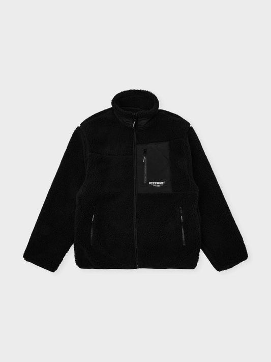 [APPAREL][BTS] BT21 X FRAGMENT FLEECE JACKET BLACK