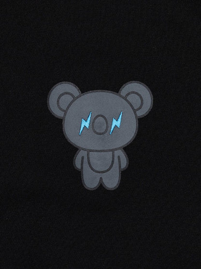 [APPAREL][BTS] BT21 X FRAGMENT GRAPHIC HOODED SWEATSHIRT BLACK (KOYA)