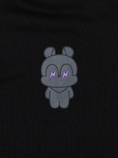 [APPAREL][BTS] BT21 X FRAGMENT GRAPHIC HOODED SWEATSHIRT BLACK (MANG)