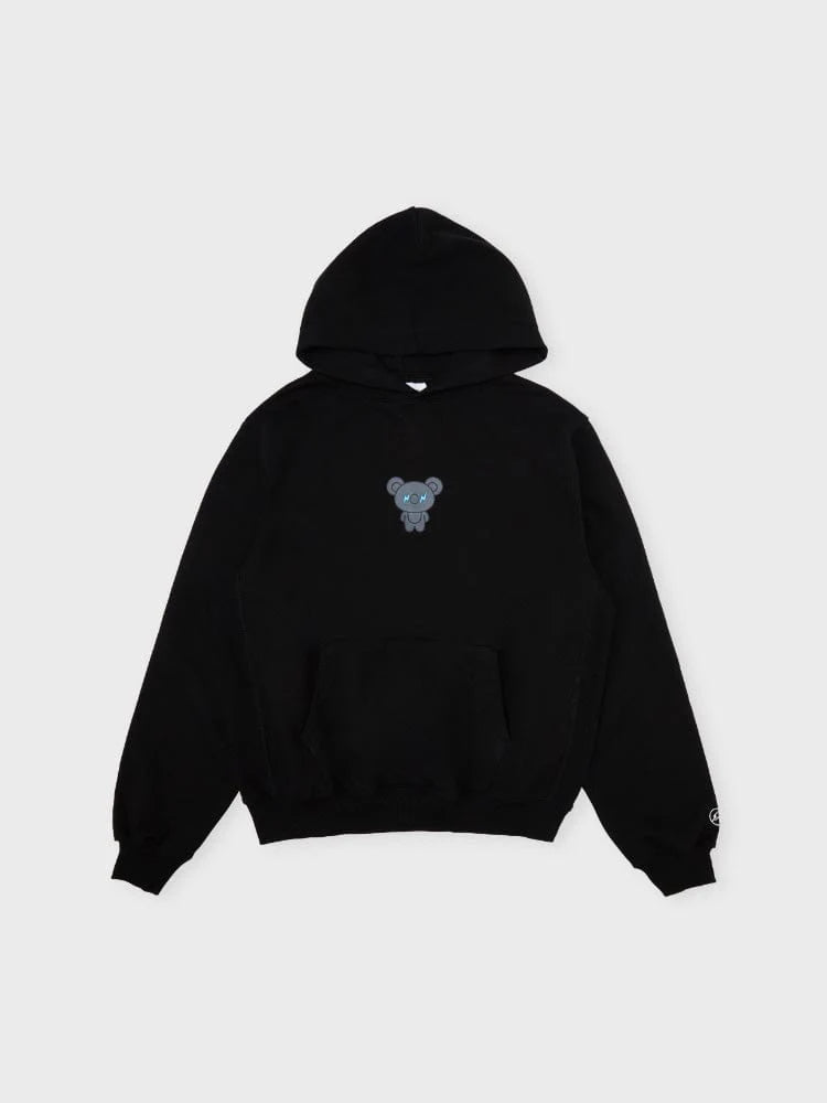 [APPAREL][BTS] BT21 X FRAGMENT GRAPHIC HOODED SWEATSHIRT BLACK (KOYA)