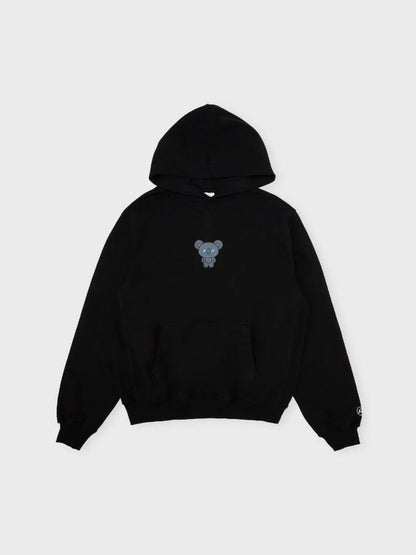 [APPAREL][BTS] BT21 X FRAGMENT GRAPHIC HOODED SWEATSHIRT BLACK (KOYA)