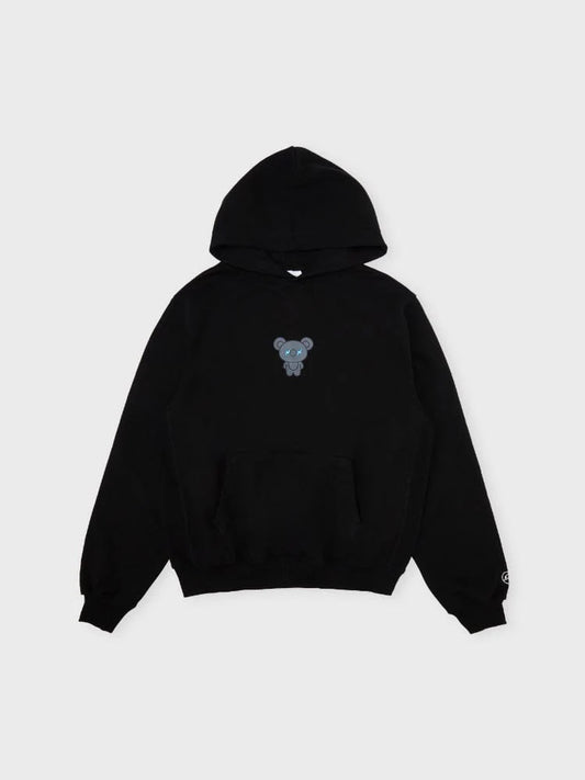 [APPAREL][BTS] BT21 X FRAGMENT GRAPHIC HOODED SWEATSHIRT BLACK (KOYA)