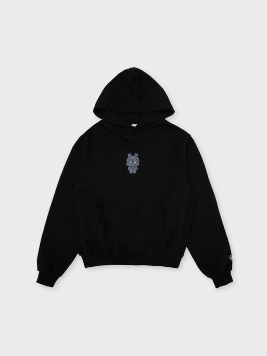 [APPAREL][BTS] BT21 X FRAGMENT GRAPHIC HOODED SWEATSHIRT BLACK (MANG)