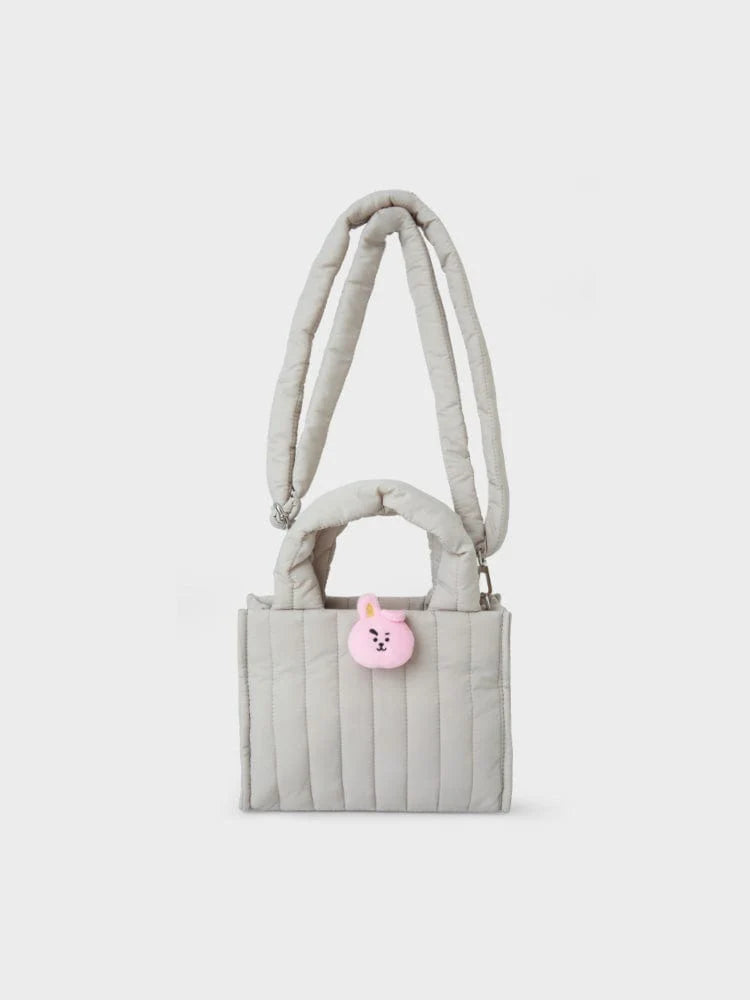 [APPAREL][BT21] BT21 QUILTED BAG WITH FACE PLUSH BADGE WINTER EDITION