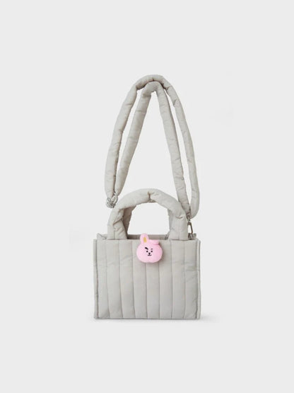 [APPAREL][BT21] BT21 QUILTED BAG WITH FACE PLUSH BADGE WINTER EDITION