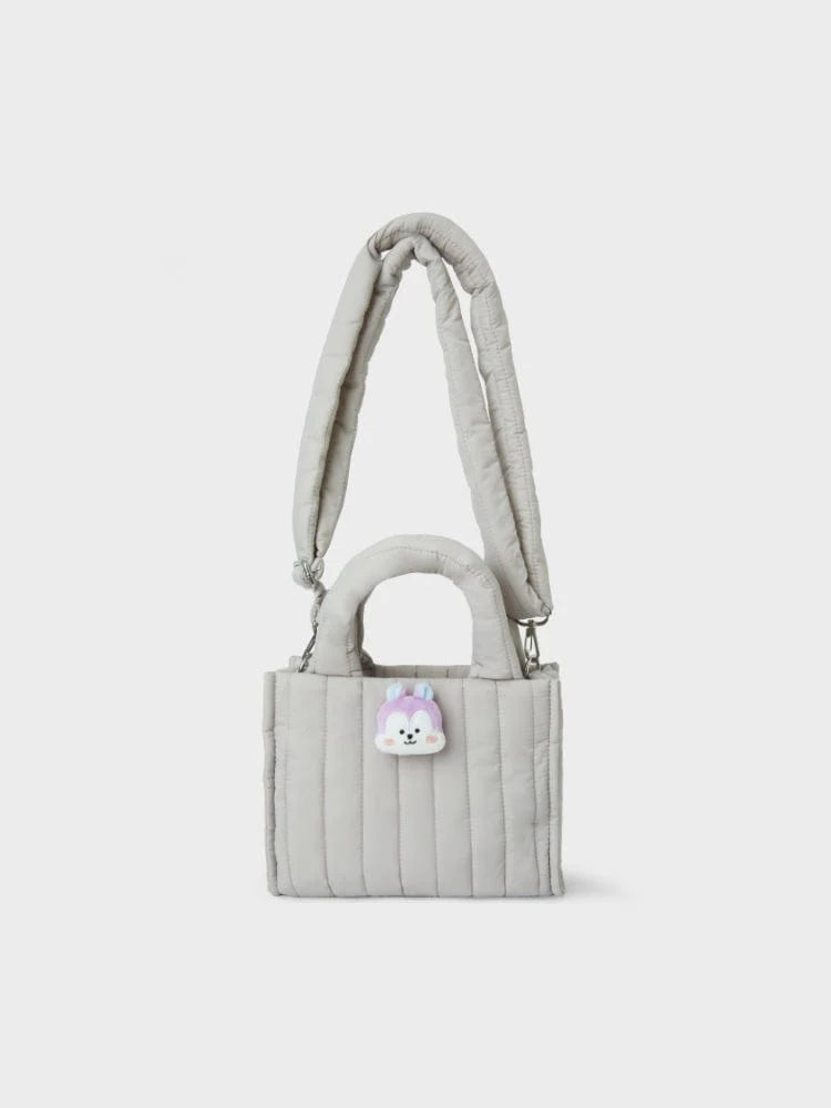 [APPAREL][BT21] BT21 QUILTED BAG WITH FACE PLUSH BADGE WINTER EDITION