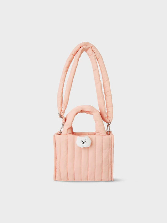 [APPAREL][BT21] BT21 QUILTED BAG WITH FACE PLUSH BADGE WINTER EDITION