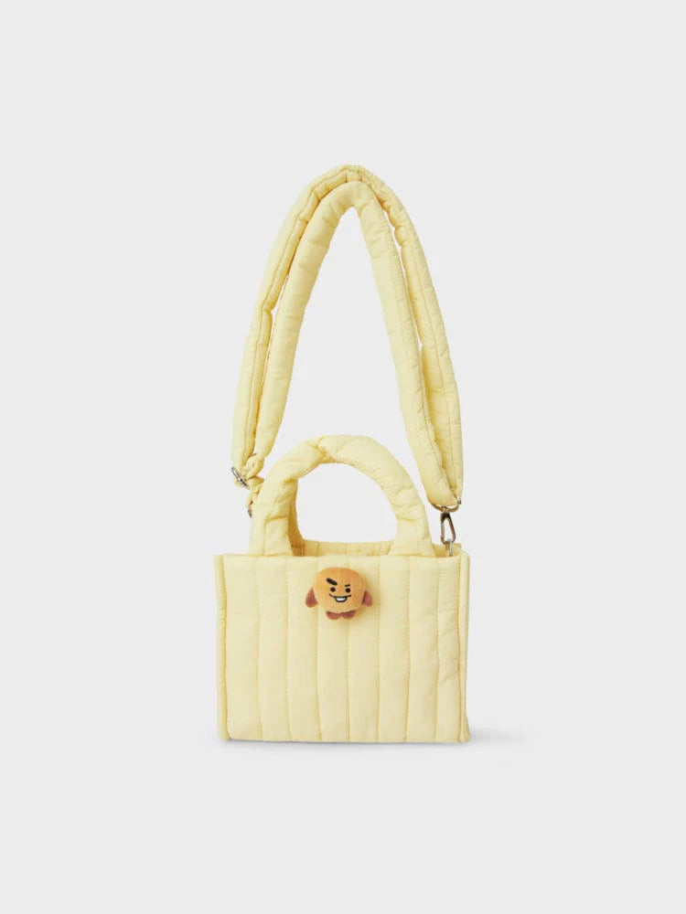 [APPAREL][BT21] BT21 QUILTED BAG WITH FACE PLUSH BADGE WINTER EDITION