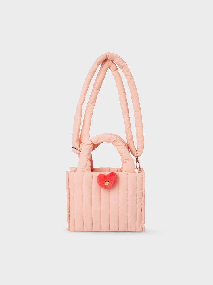 [APPAREL][BT21] BT21 QUILTED BAG WITH FACE PLUSH BADGE WINTER EDITION