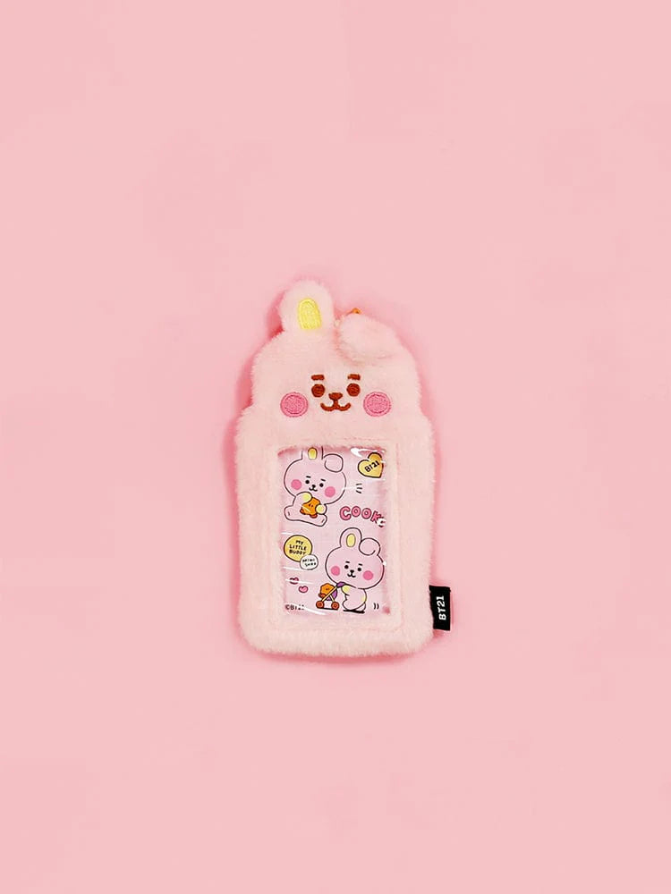 [POCA][BT21] BT21 FLUFFY PHOTO HOLDER KEYRING
