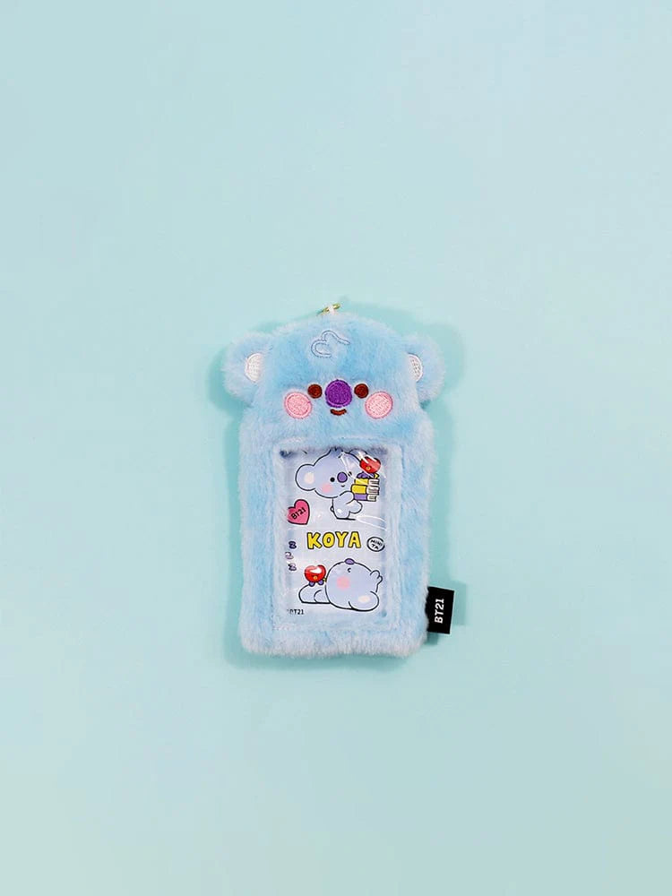 [POCA][BT21] BT21 FLUFFY PHOTO HOLDER KEYRING