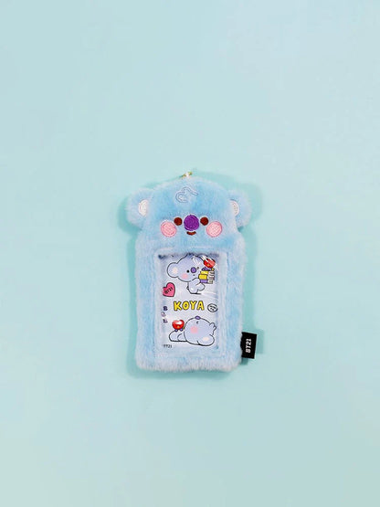 [POCA][BT21] BT21 FLUFFY PHOTO HOLDER KEYRING