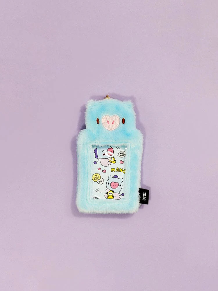 [POCA][BT21] BT21 FLUFFY PHOTO HOLDER KEYRING
