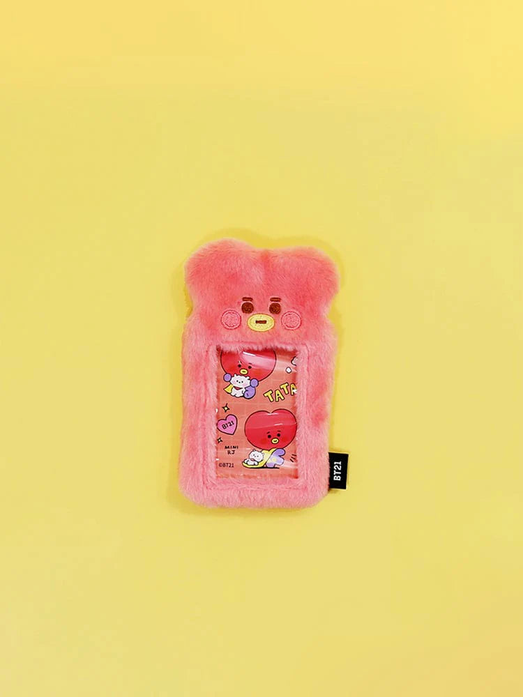 [POCA][BT21] BT21 FLUFFY PHOTO HOLDER KEYRING