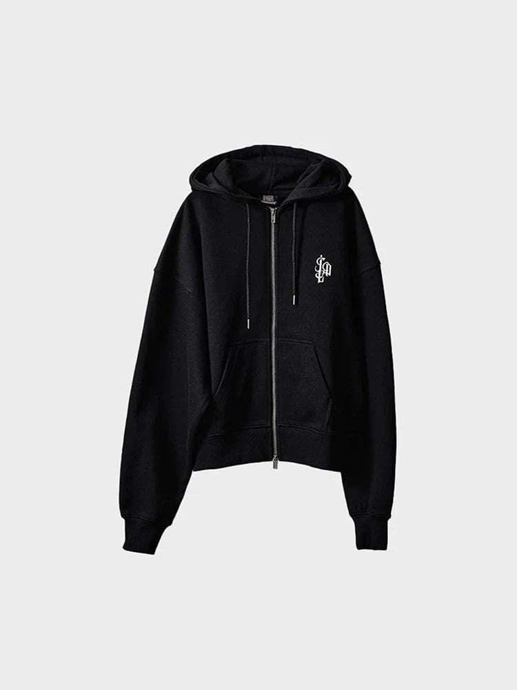 [APPAREL][(G)I-DLE] HOODIE ZIP-UP BLACK